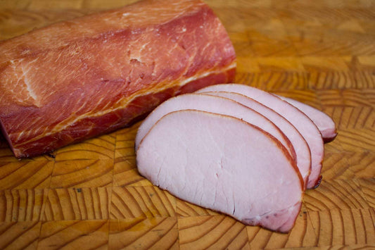 Maple wood smoked Canadian back bacon